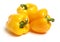 Fresh garden grown yellow bell pepper