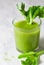 Fresh Glass of Homemade Celery Juice
