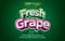 Fresh grape editable text effect