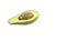 Fresh of green avocado isolated