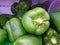 Fresh green bell pepper or capicum