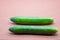 fresh green bio cucumber to eat