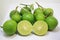 fresh green lime with beautifully segmented and juicy-looking fruit
