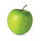 Fresh green realistic apple