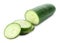 Fresh green sliced cucumber