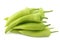 Fresh green sweet peppers (banana peppers)