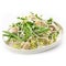 Fresh haricot vert salad with radish sprout and mushrooms