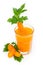 Fresh and healthy carrot juice