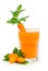 Fresh and healthy carrot juice