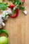 Fresh Healthy Curry Ingredients on Wooden Board