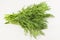 Fresh and healthy dill on white background