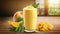 Fresh Healthy Mango Fruit Smoothie Generative AI