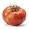 Fresh heirloom tomato isolated on a white background