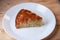 Fresh Homemade Apple Pie with a Flakey Crust on white plate