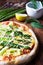 Fresh Homemade Pizza Asparagus