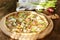 Fresh Homemade Pizza French Style Tarte Flambee