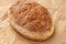 Fresh homemade wheat bread on  wooden table