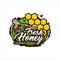 Fresh honey vector design premium