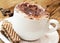 Fresh Italian Cappuccino with Cookies