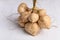 Fresh jicama or yam bean on white background