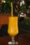 Fresh juice in the glasse on wooden table,selective focus,hawai juice, coctail juice