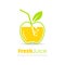 Fresh juice vector logo