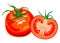 Fresh, juicy beautiful tomato and