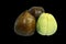 Fresh and Juicy Snakefruit Isolated on black background with clipping path