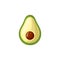 Fresh juicy vegetable - avocado vector icon isolated on white background. avocado icon, flat style, veg vector