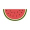 Fresh and juicy whole watermelons and slices illustration