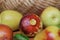 Fresh jujubes fruit on wooden table.