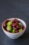 A fresh kidney bean and green pepper salad