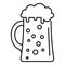 Fresh kvass icon, outline style