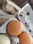 Fresh laid chicken eggs spring 2022