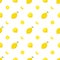 Fresh Lemon Seamless Pattern Background. Slice of Lemon Seamless Pattern