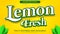 Fresh lemon text effect editable eps file