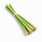 Fresh lemongrass stalk isolated on white, in the style of luminous glazes