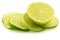 Fresh lime fruit and some thin slices