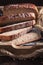 Fresh loaf of breads baked in home bakery