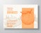 Fresh Local Oranges Food Label Template. Abstract Vector Packaging Design Layout. Modern Typography Banner with Hand