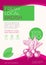 Fresh Local Vegetables Label Template. Abstract Vector Packaging Design Layout. Modern Typography Banner with Hand Drawn