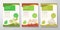 Fresh Local Vegetables Label Templates Set. Vector Packaging Design Layouts Collection. Typography Banner with Hand