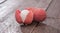 Fresh Lychees on wooden background