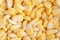 Fresh maize groats background