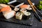 Fresh Maki and Nigiri Sushi rolls
