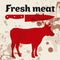 Fresh meat, beef