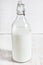 Fresh milk in old fashioned bottle