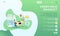 Fresh milk products page with finished product infographic such as ice cream, cheese, canned milk. and illustrations of animal far