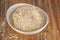 Fresh milled raw uncooked oats