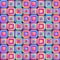 Fresh modern decorative gradient vibrant color squares seamless pattern with smooth corners.